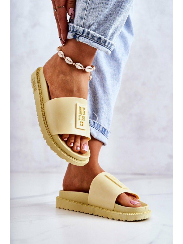 BIG STAR SHOES Pantofole Big Star da donna - Giallo