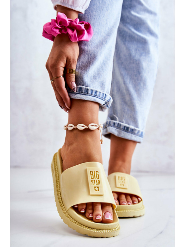 BIG STAR SHOES Pantofole Big Star da donna - Giallo