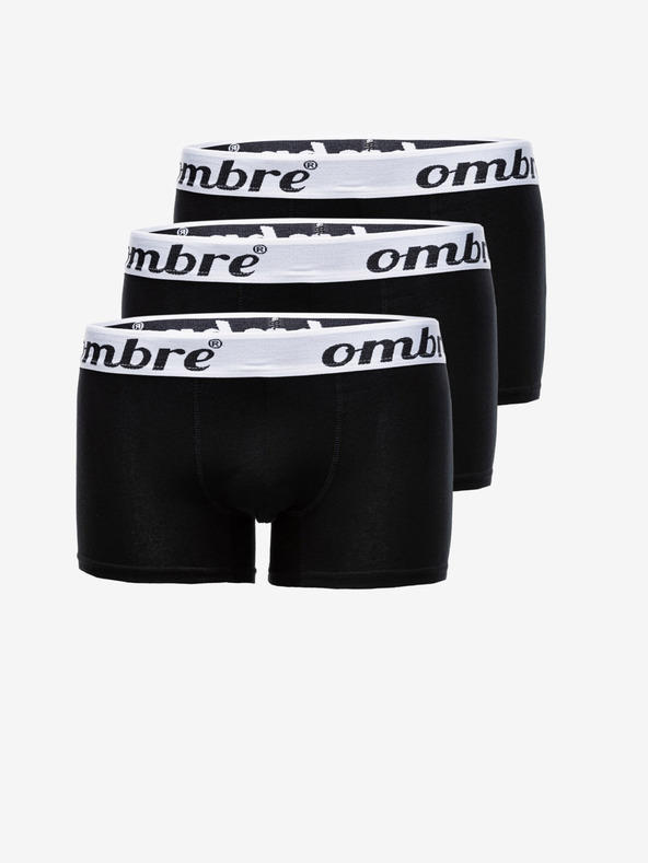Ombre Clothing Boxer da uomo neri - confezione da 3 Ombre Clothing U159