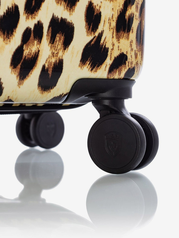 Heys Brown Leopard S Trolley