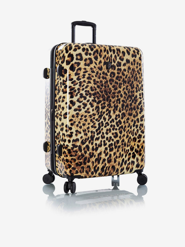 Heys Valigia da viaggio a motivi neri e marroni Heys Brown Leopard L