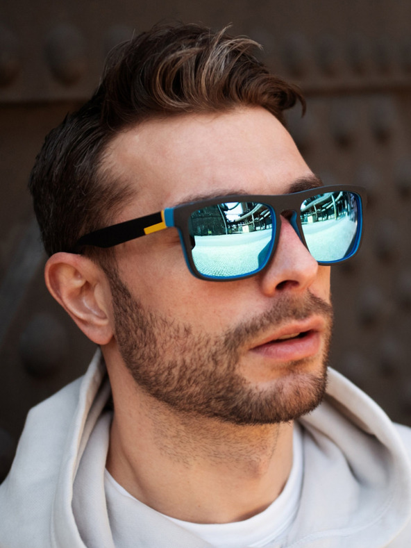 VEYREY VeyRey Occhiali da sole polarizzati Nerd Robert Blu