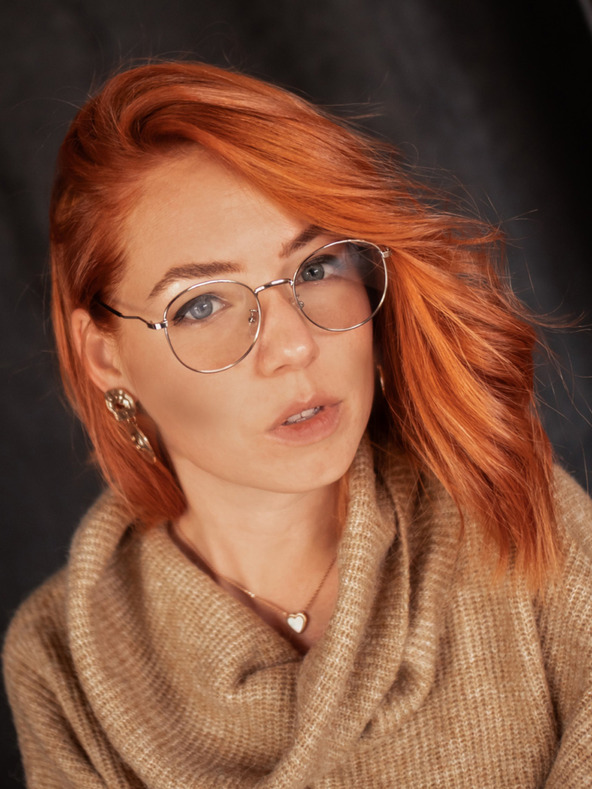 VEYREY Occhiali da vista azzurri in argento VeyRey Deug