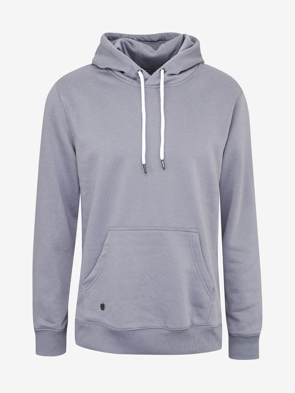 Ombre Clothing Grigio Uomo Felpa con cappuccio Basic Ombre Abbigliamento