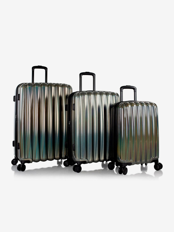 Heys Set di tre valigie da viaggio grigio scuro Heys Astro S,M,L