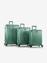 Heys Set di tre valigie da viaggio in verde Heys Xtrak S,M,L