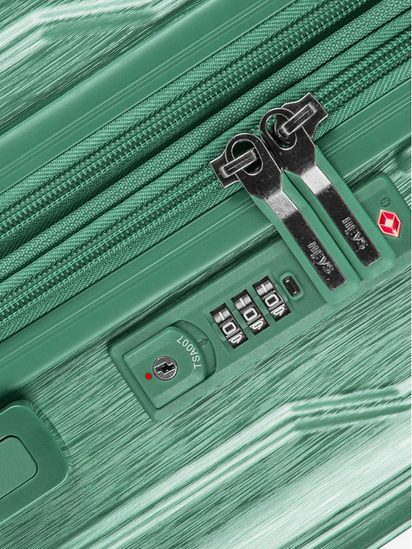 Heys Set di tre valigie da viaggio in verde Heys Xtrak S,M,L