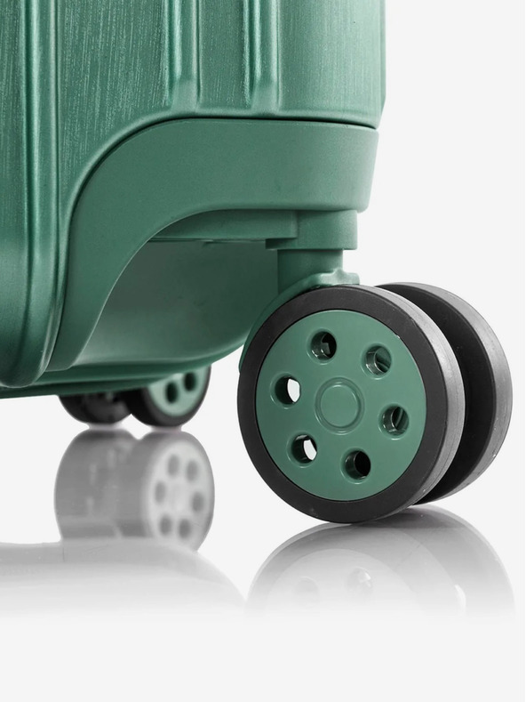 Heys Set di tre valigie da viaggio in verde Heys Xtrak S,M,L