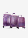 Heys Set di tre valigie da viaggio in viola Heys Astro S,M,L