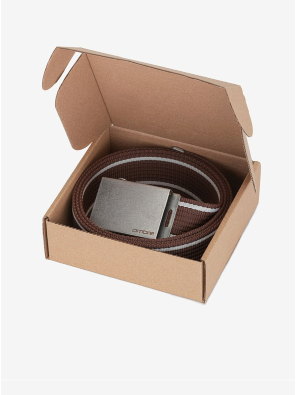 Ombre Clothing Cintura marrone da uomo Ombre Clothing