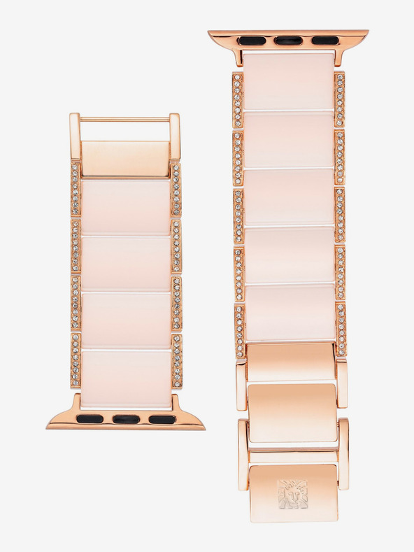 Anne Klein Cinturino per Apple Watch con cristalli rosa chiaro Anne Klein