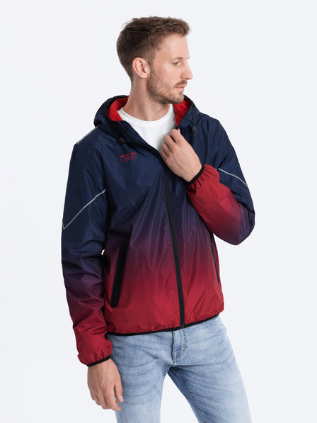 Ombre Clothing Giacca sportiva da uomo rossa e blu di Ombre Clothing