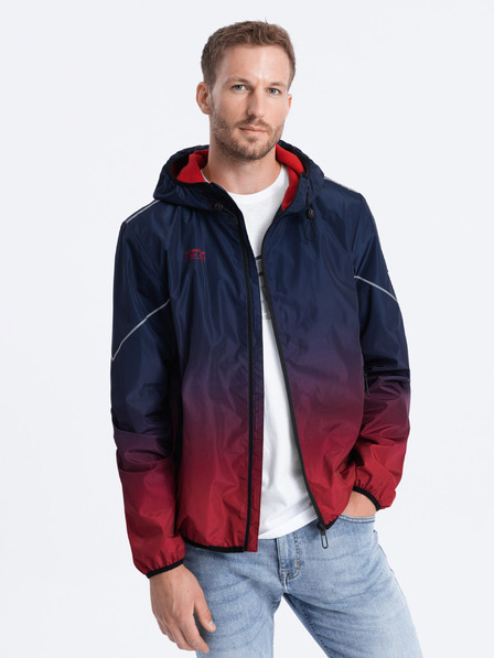 Ombre Clothing Giacca sportiva da uomo rossa e blu di Ombre Clothing
