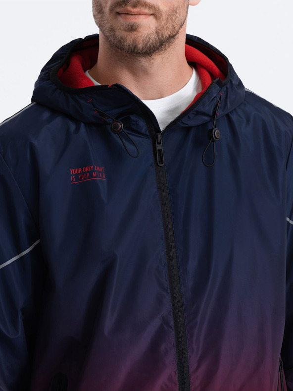 Ombre Clothing Giacca sportiva da uomo rossa e blu di Ombre Clothing