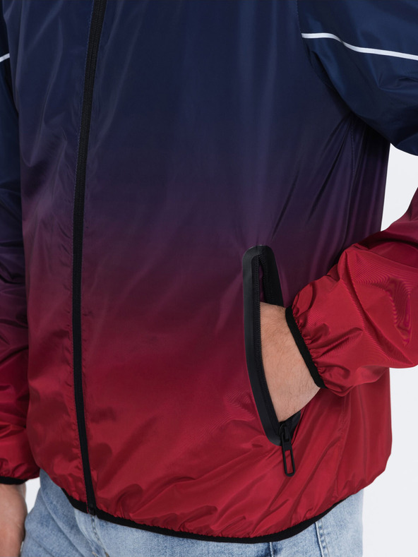 Ombre Clothing Giacca sportiva da uomo rossa e blu di Ombre Clothing