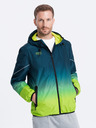 Ombre Clothing Giacca sportiva da uomo verde e petrolio Ombre Clothing