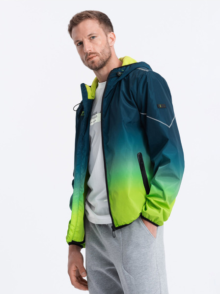 Ombre Clothing Giacca sportiva da uomo verde e petrolio Ombre Clothing