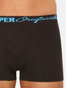 Lee Cooper Set di cinque paia di boxer Lee Cooper neri da uomo