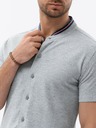Ombre Clothing Maglia manica corta uomo grigio Ombre Abbigliamento