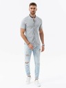 Ombre Clothing Maglia manica corta uomo grigio Ombre Abbigliamento