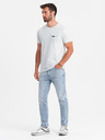 Ombre Clothing T-shirt da uomo grigio chiaro con taschino Ombre Clothing