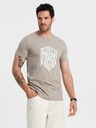 Ombre Clothing T-shirt stampata grigia da uomo Ombre Clothing