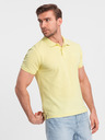 Ombre Clothing Polo basic gialla da uomo Ombre Clothing