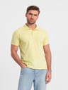 Ombre Clothing Polo basic gialla da uomo Ombre Clothing