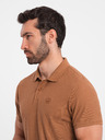 Ombre Clothing Polo basic marrone da uomo Ombre Clothing