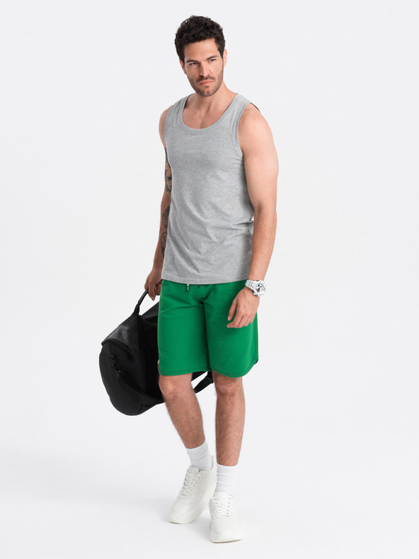 Ombre Clothing Canotta basic in cotone grigio da uomo Ombre Clothing