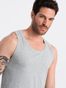 Ombre Clothing Canotta basic in cotone grigio da uomo Ombre Clothing