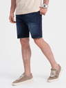 Ombre Clothing Pantaloncini in denim da uomo blu scuro Ombre Clothing