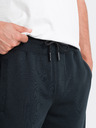 Ombre Clothing Pantaloncini della tuta basic da uomo neri Ombre Clothing