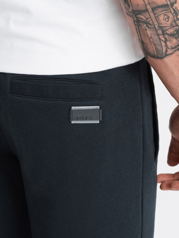 Ombre Clothing Pantaloncini della tuta basic da uomo neri Ombre Clothing