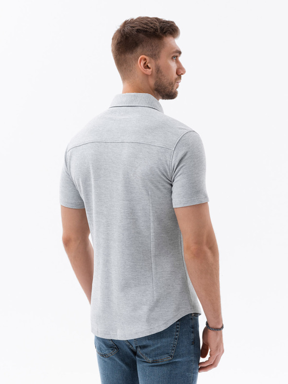 Ombre Clothing Maglia manica corta uomo grigio Ombre Abbigliamento