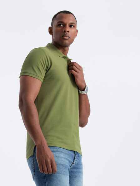Ombre Clothing Polo verde da uomo Ombre Clothing