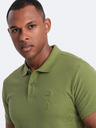 Ombre Clothing Polo verde da uomo Ombre Clothing