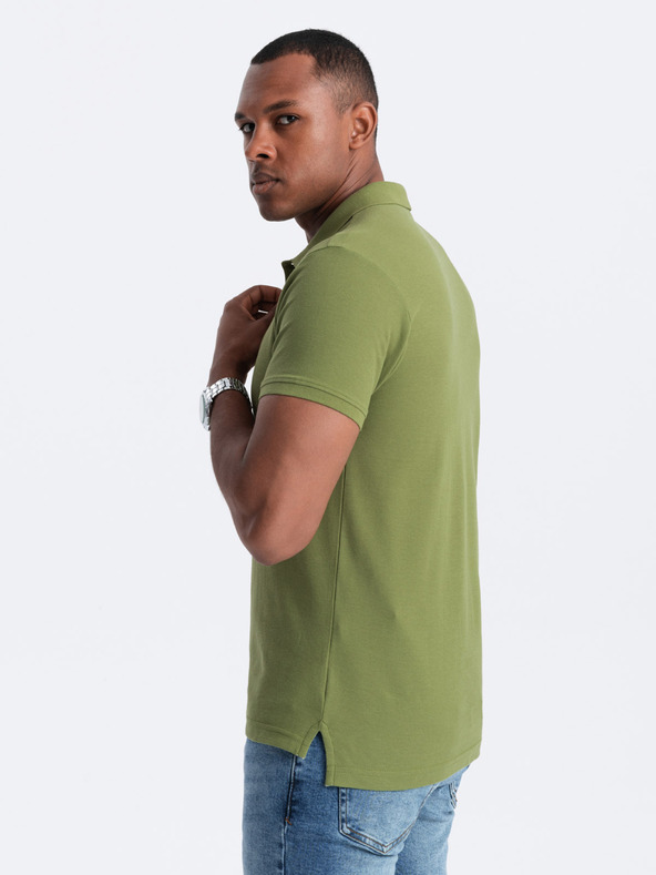 Ombre Clothing Polo verde da uomo Ombre Clothing