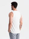 Ombre Clothing Canotta basic da uomo in cotone bianco Ombre Clothing