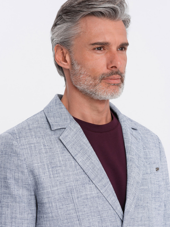 Ombre Clothing Blazer azzurro da uomo Ombre Clothing