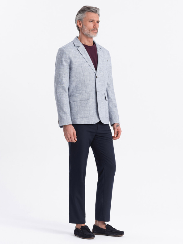 Ombre Clothing Blazer azzurro da uomo Ombre Clothing