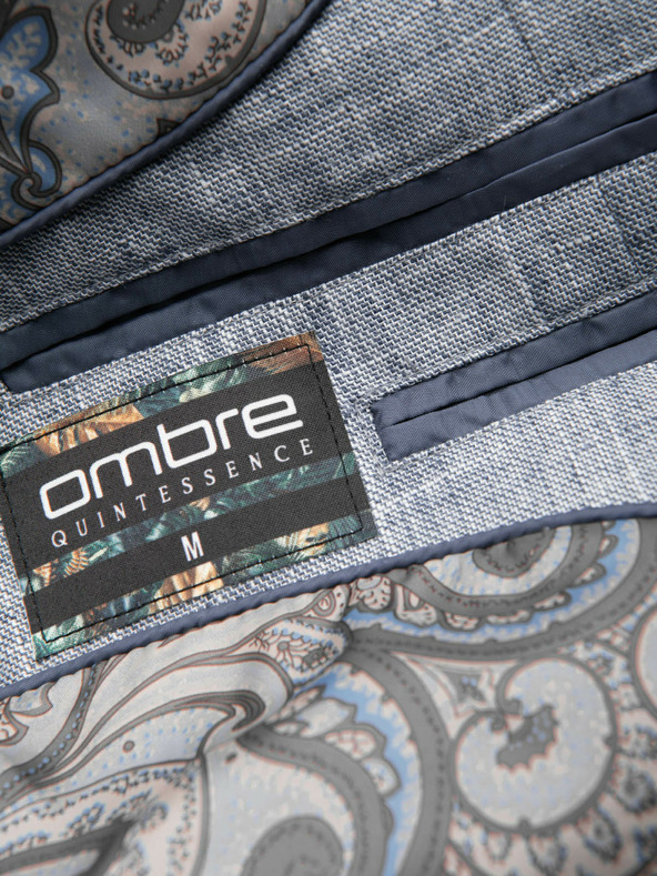 Ombre Clothing Blazer azzurro da uomo Ombre Clothing