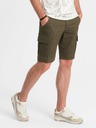Ombre Clothing |Pantaloncini cargo da uomo verdi Ombre Clothing