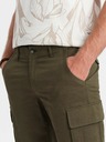 Ombre Clothing |Pantaloncini cargo da uomo verdi Ombre Clothing