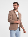 Ombre Clothing Blazer beige da uomo con tasche Ombre Clothing