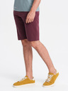 Ombre Clothing Pantaloncini della tuta basic da uomo bordeaux Ombre Clothing