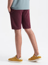 Ombre Clothing Pantaloncini della tuta basic da uomo bordeaux Ombre Clothing