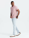Ombre Clothing Polo uomo melange con collo a righe Ombre Clothing