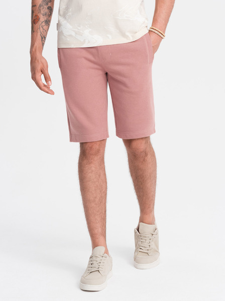 Ombre Clothing Pantaloncini della tuta basic da uomo rosa Ombre Clothing
