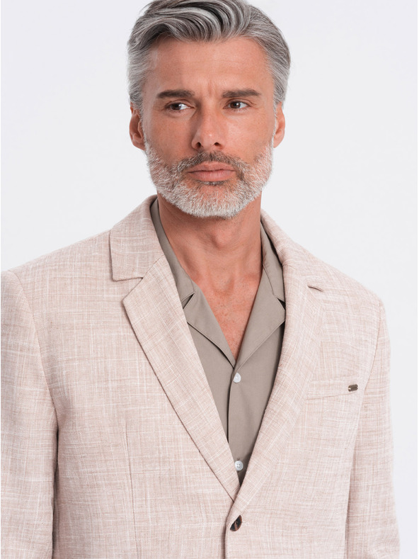 Ombre Clothing Blazer beige da uomo Ombre Clothing